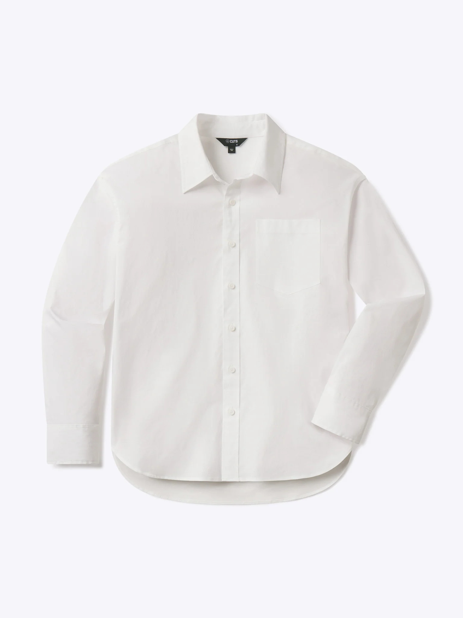 Soho Long Sleeve Button Up | White Relaxed-Fit | Cuts Clothing Inc.