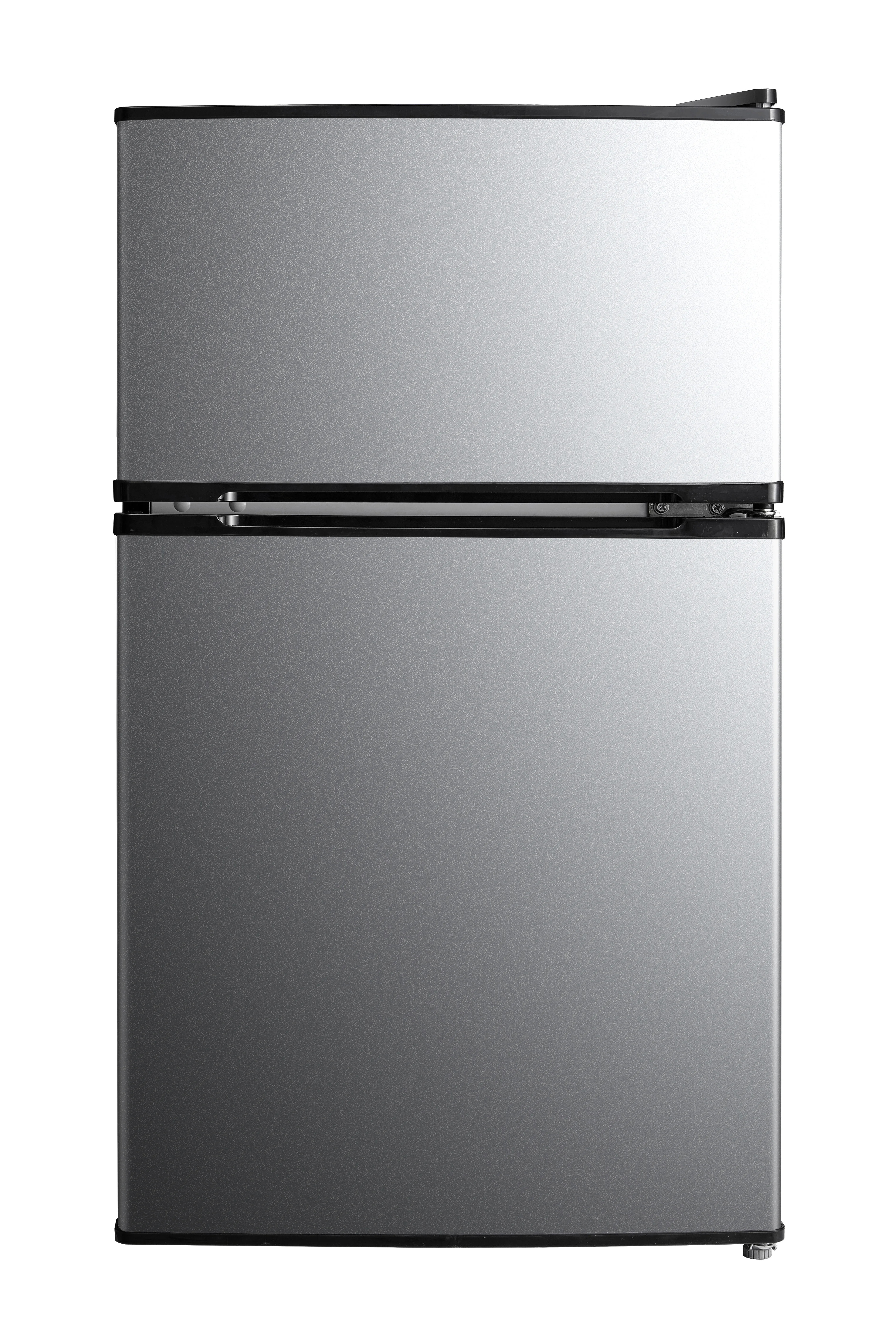 Mainstays 3.2 Cu Ft 2-Door Compact Refrigerator with Freezer, Stainless Steel, Mini Fridge for Do... | Walmart (US)