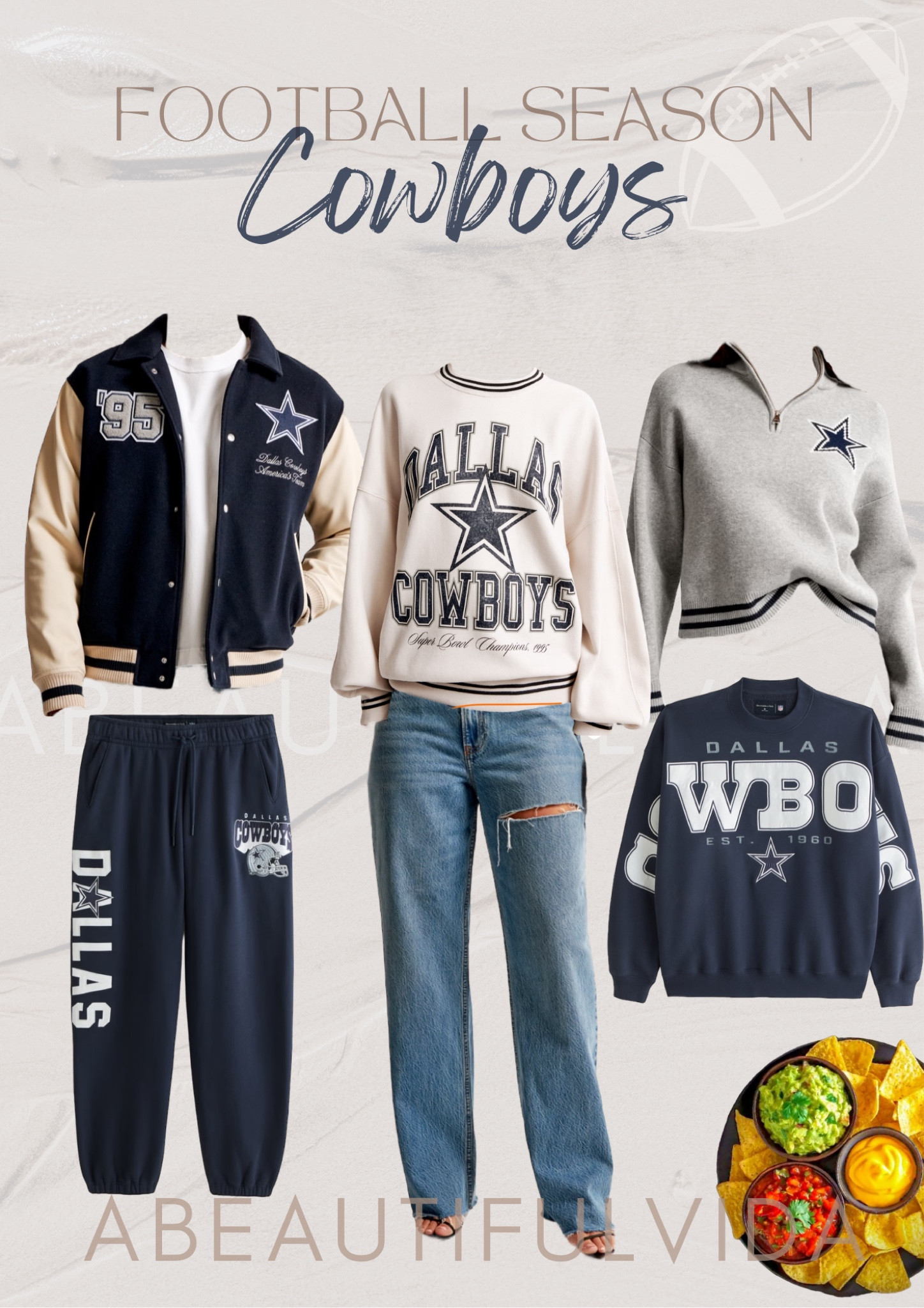 Cheer on your fave football team this season: ft. Dallas Cowboys ⭐️

fall style, football game, Super Bowl, sweatpants, varsity jacket, women’s style, men’s style , graphic t-shirt , sweatshirt, pullover , family time, game night 

#LTKFamily #LTKParties #LTKMens