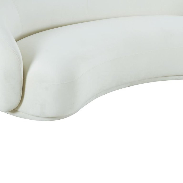 TOV Furniture Kendall Cream Velvet Sofa | Walmart (US)