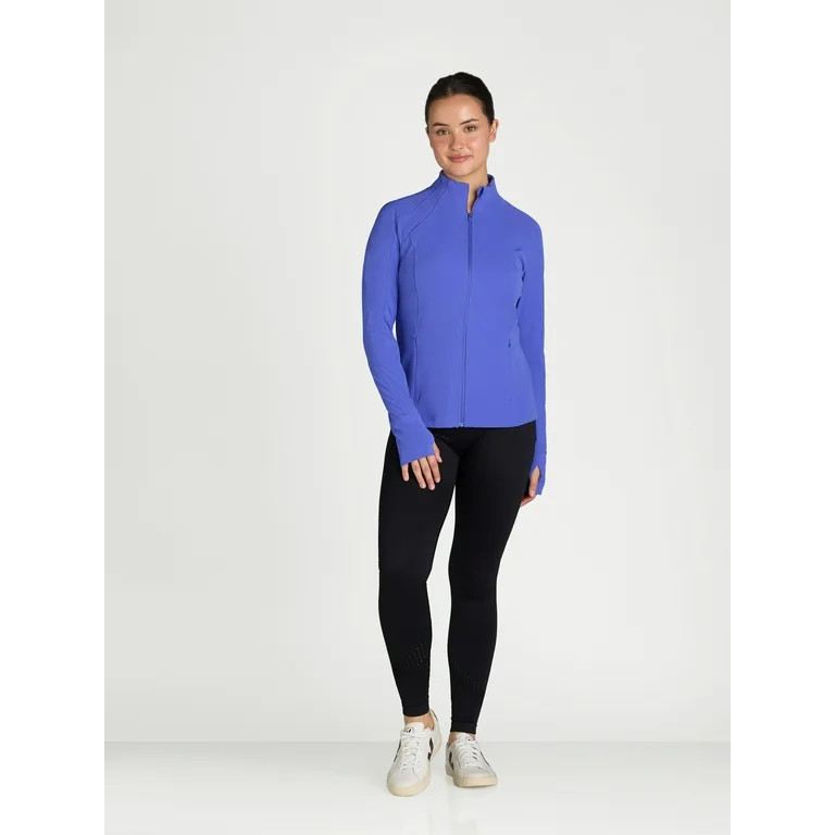 Avia Women's and Women's Plus SoftSculpt Zip-Up Jacket, Sizes XS-4X | Walmart (US)