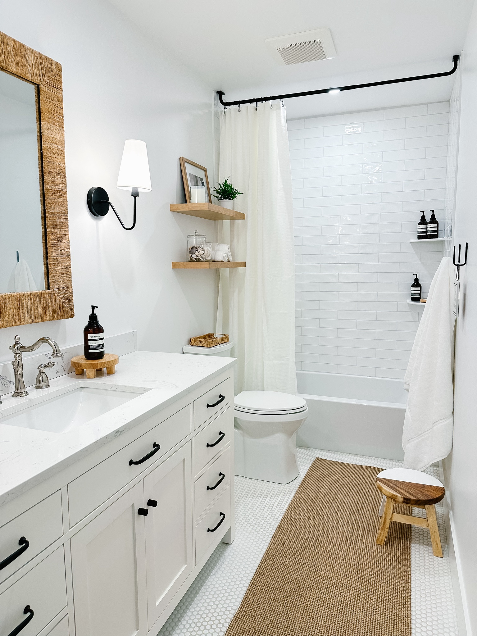 Bathroom upgrade! The perfect mix of white, wood, black & texture! Shop these budget friendly finds! 



#LTKSaleAlert #LTKHome #LTKSummerSales