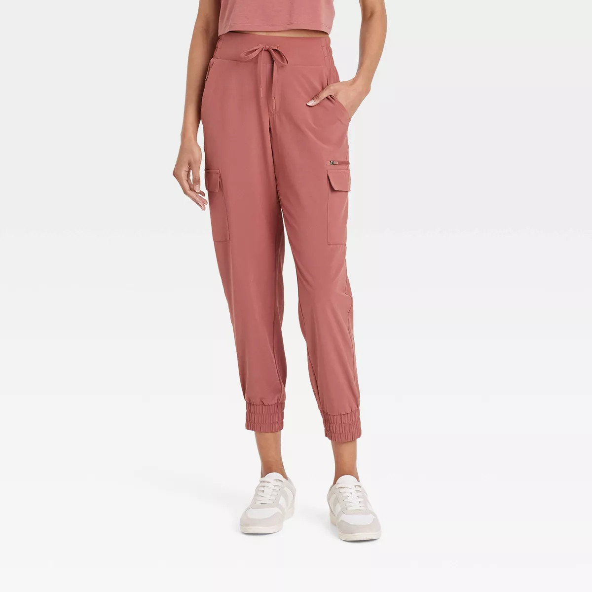 Women's Active Light Mid-Rise Cargo Joggers - All In Motion™ | Target