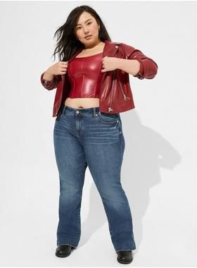 Faux Leather Asymmetrical Moto Jacket | Torrid (US & Canada)