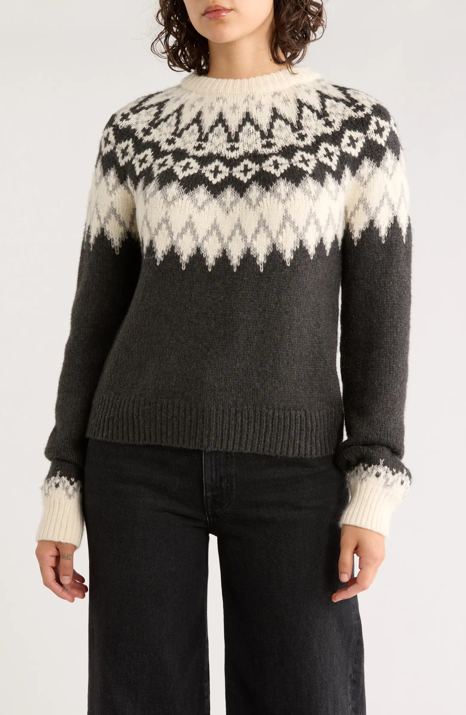 Marine Layer Fiorella Fair Isle Sweater | Nordstrom | Nordstrom