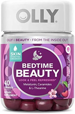 OLLY Bedtime Beauty Gummy, Skin Hydrating, Melatonin, Ceramides and L-Theanine, Sleep Supplement,... | Amazon (US)