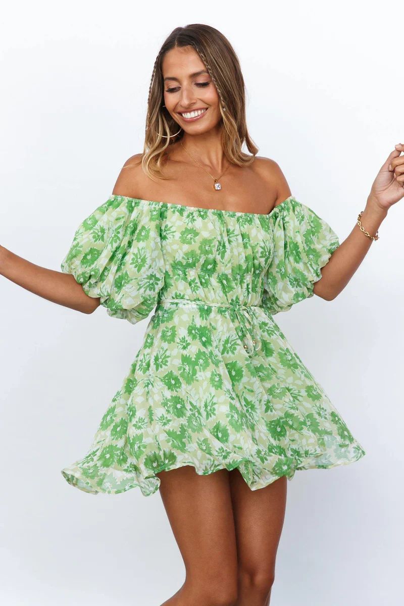 Challenge Your Faith Dress Green | Hello Molly