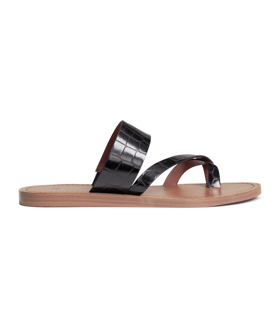 H&M - Strap Sandals - Black - Ladies | H&M (US)