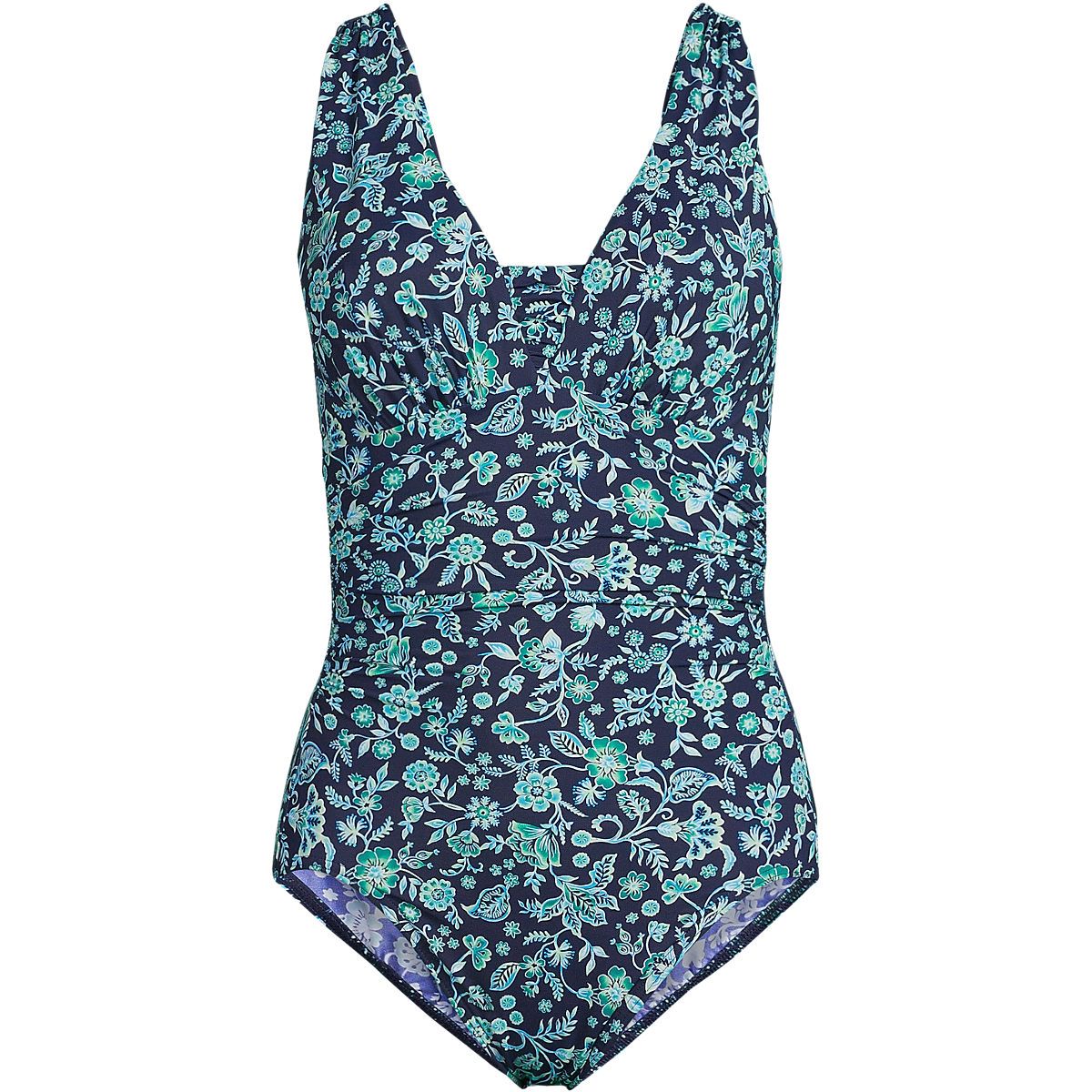 Women's SlenderSuit Grecian Tummy Control Chlorine Resistant One Piece Swimsuit | Lands' End (US)