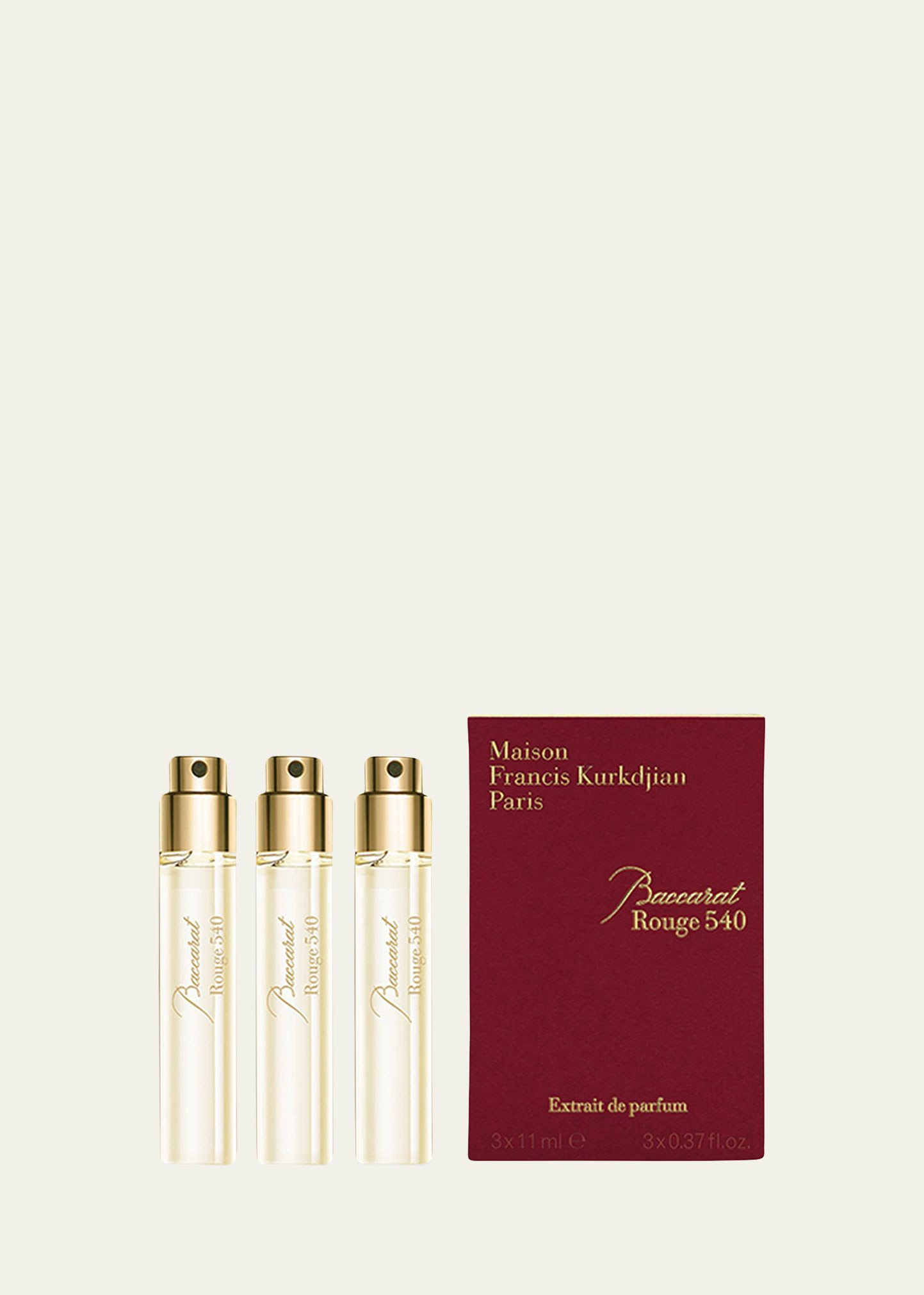 Maison Francis Kurkdjian Baccarat Rouge 540 Extrait de Parfum Refills, 3 x 0.37 oz. | Bergdorf Goodman