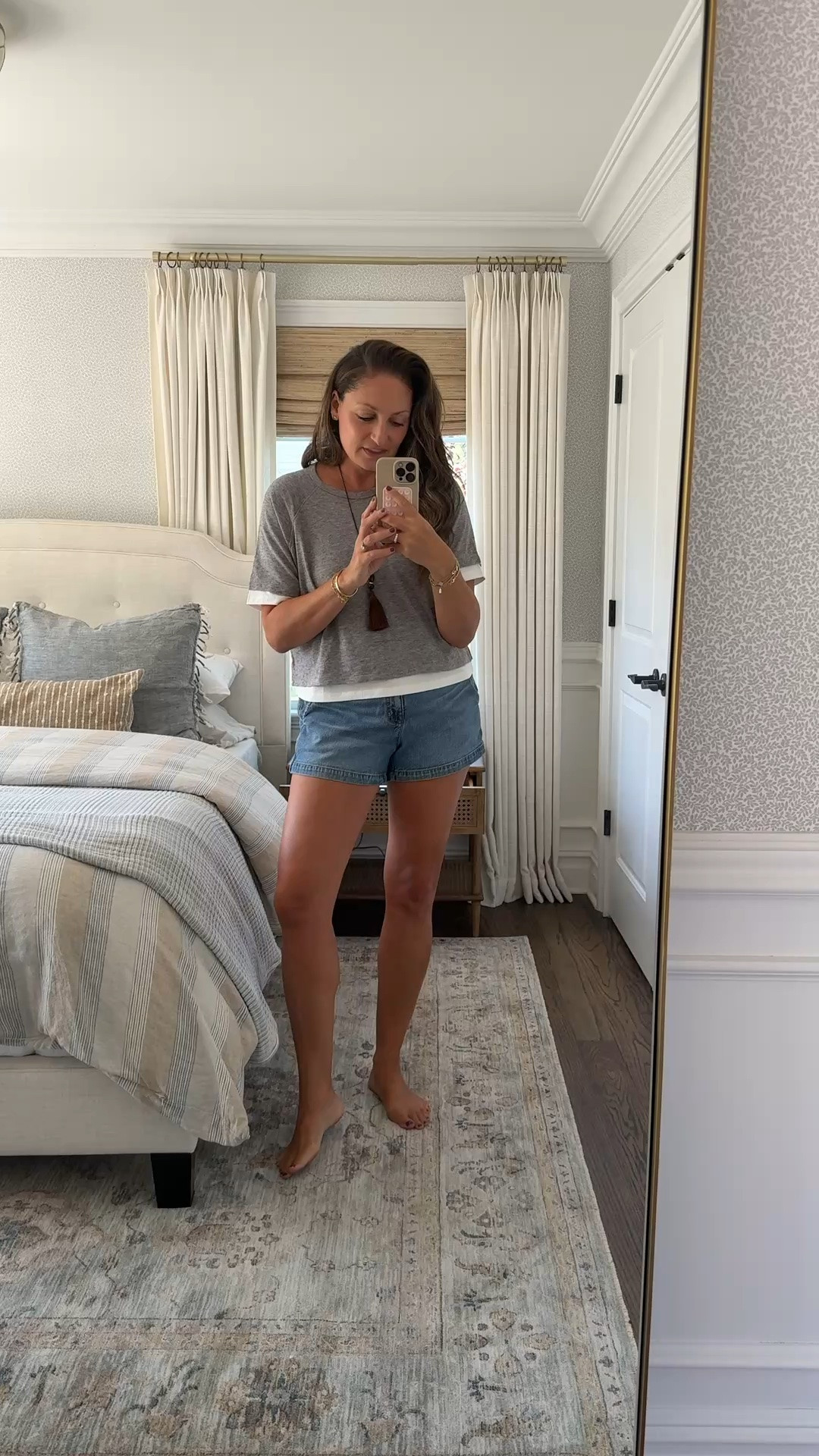 Weekend OOTD! Love this top - ira so soft and it the perfect layered tee. Also linking my tassel necklace, which is going to be my go-to fall accessory.

#LTKSeasonal #LTKootd #LTKdayinmylife