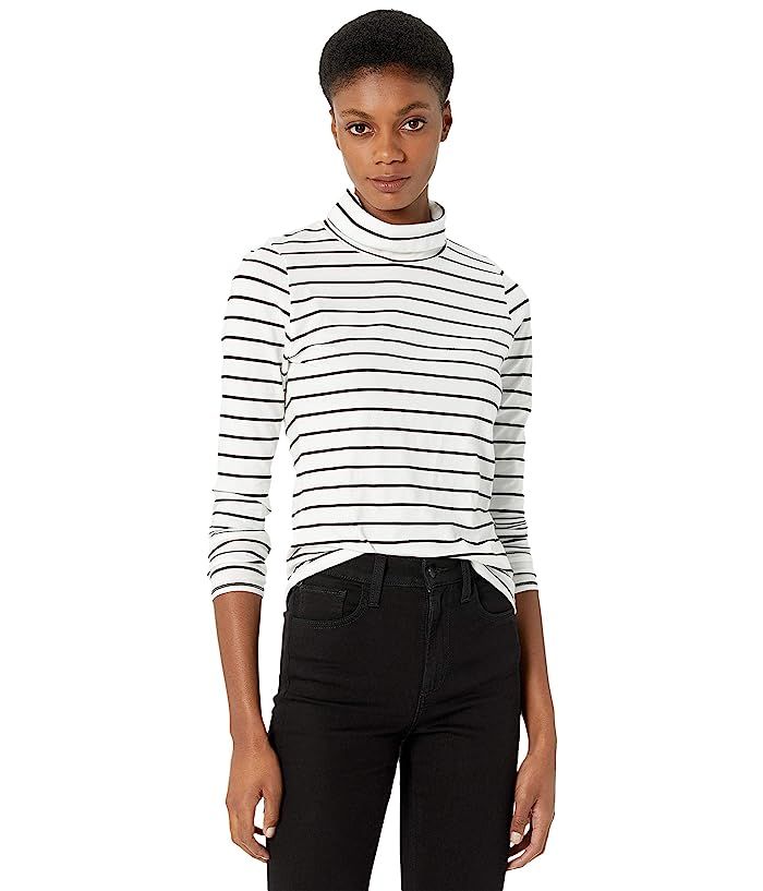 LAmade Roosevelt Stripe Turtleneck (Vintage White/Black Stripe) Women's Clothing | Zappos