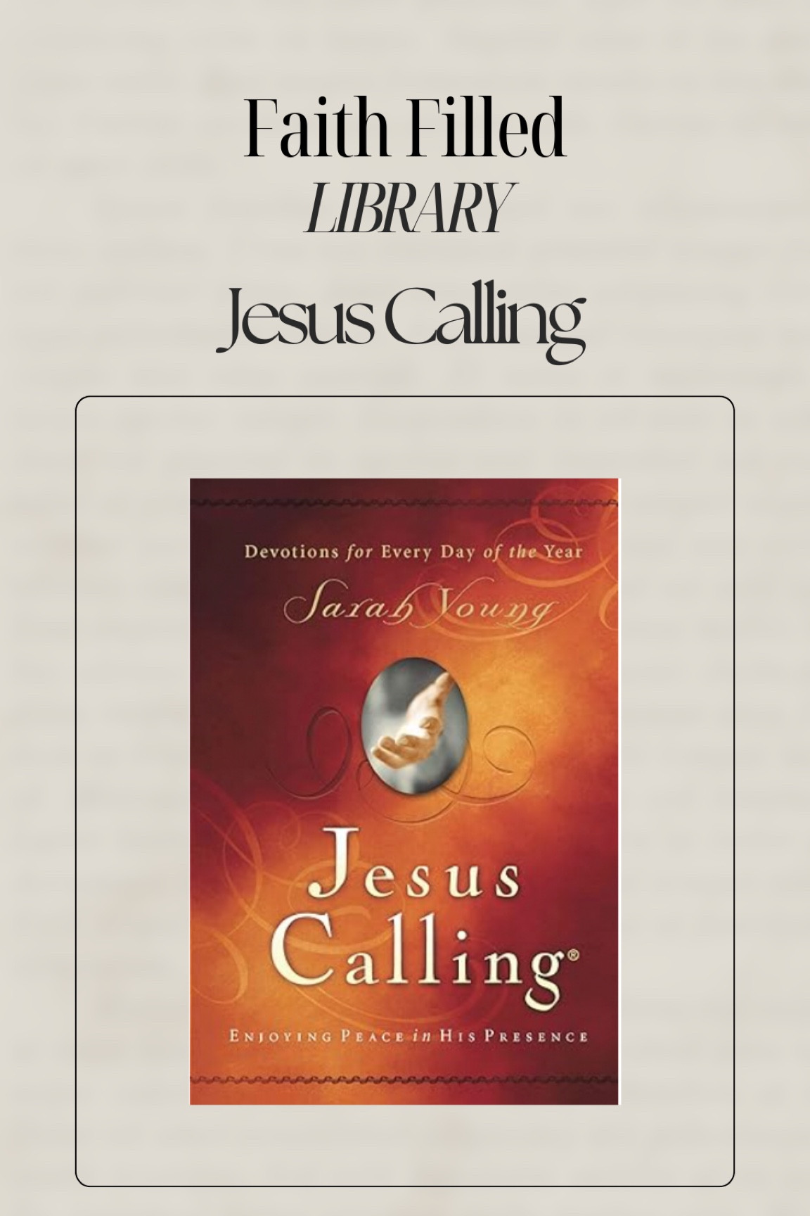 Jesus Calling… it’s seriously always perfect for the day!

#LTKGiftGuide #LTKhome