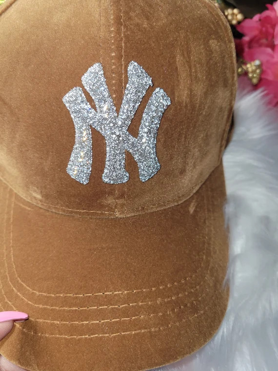NY Yankees Cap  Brown | Etsy (US)