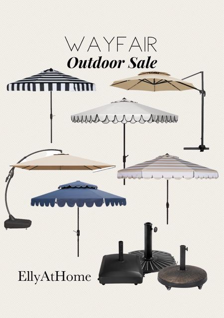 Wayfair Memorial Day sale! Shop outdoor umbrellas in a variety of styles and colors. Also on sale patio umbrella stands. Patio, backyard, outdoor sales. Shop soon!

#LTKHome #LTKSaleAlert #LTKSeasonal