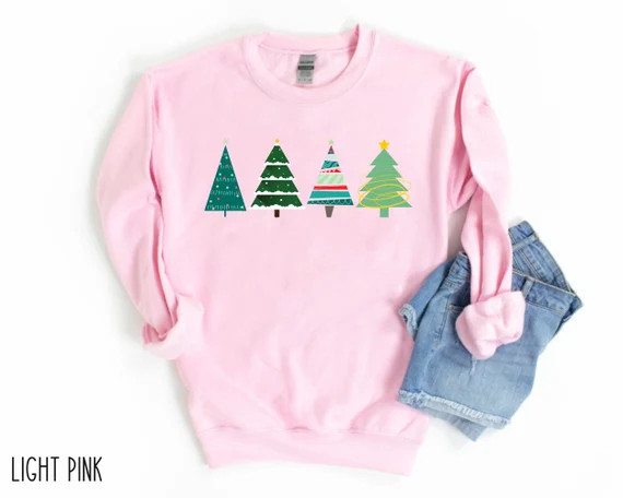 Christmas Tree Sweatshirt Hallmark Christmas Christmas | Etsy | Etsy (US)