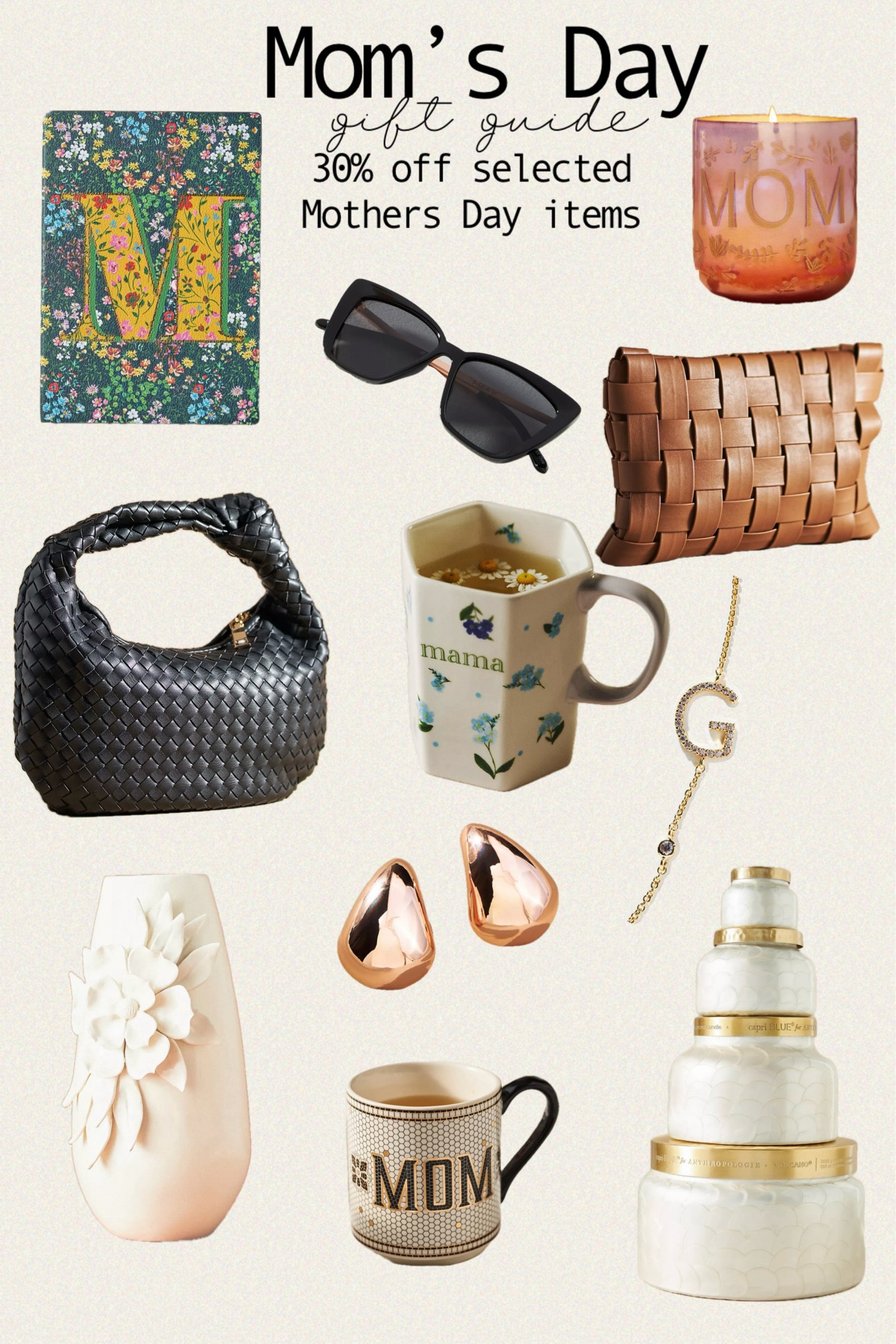 Mom's Day at @anthropologie
My favorite picks
Mother's Day Gift Guide 

Ombré Monogram "Mom" Floral Night Gardenia Candle / Anelise Vase / Capri Blue Volcano Capiz Jar Candle / The Brigitte Satchel by Melie Bianco: Mini Edition / Lindy Woven Clutch / The Petra Mini Drop Earrings / Pia Mom Mug / Bistro Tile Mom Mug / Delicate Monogram Necklace / Omari Monogram Journal / I-SEA Aloha Fox Sunglasses


#anthorpologie #anthro #giftguide  #mothersday #polacek #salealert #momsday #gift 

#LTKsalealert #LTKGiftGuide #LTKfindsunder50