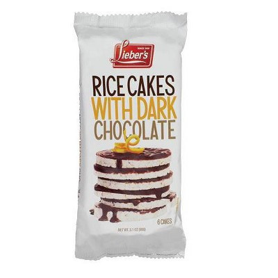 Lieber's Rice Cakes Dark Chocolate Coated - 3.1oz | Target