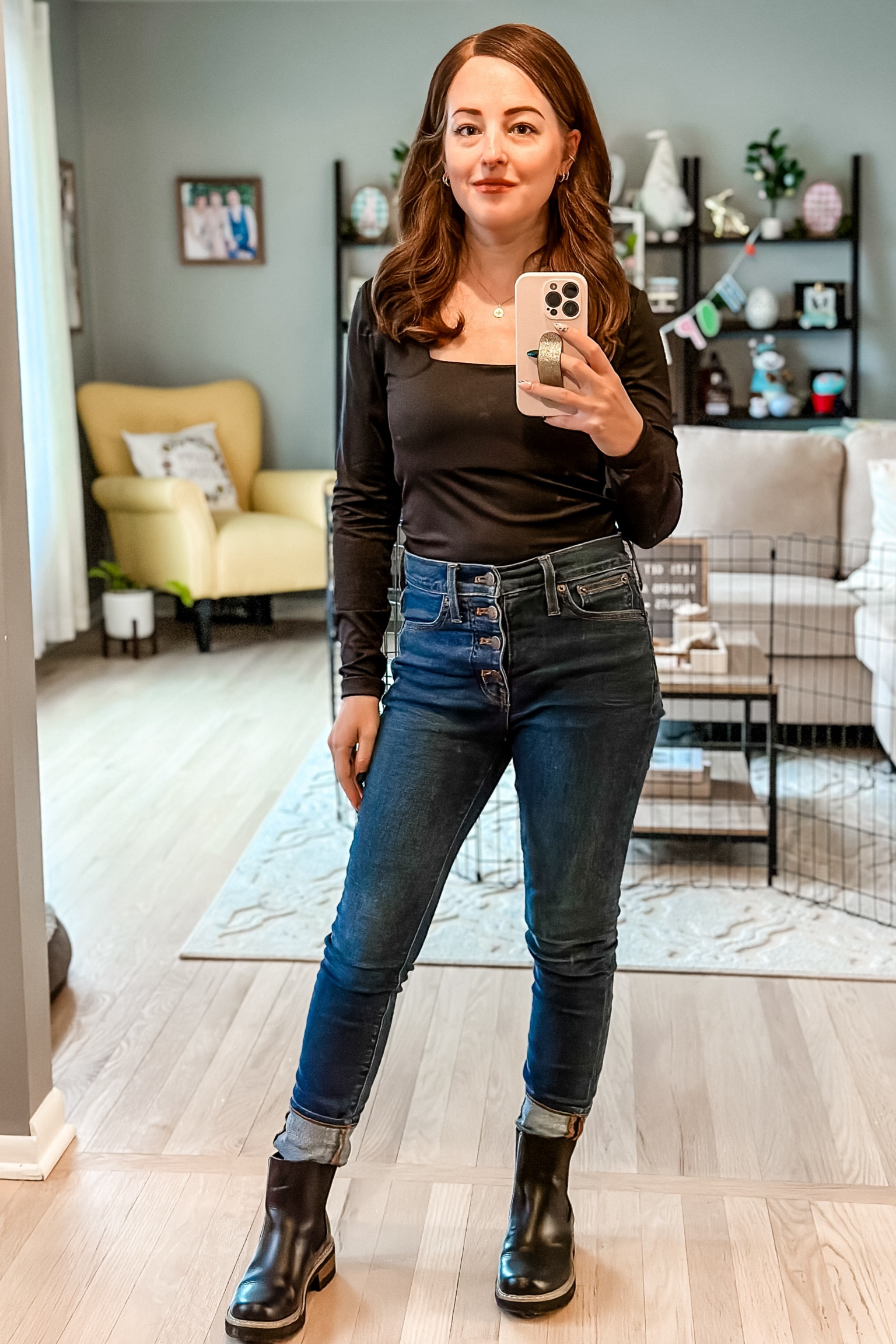 #OOTD 🖤 Walmart Top & J Crew Jeans 

#LTKsalealert #LTKfindsunder50 #LTKstyletip