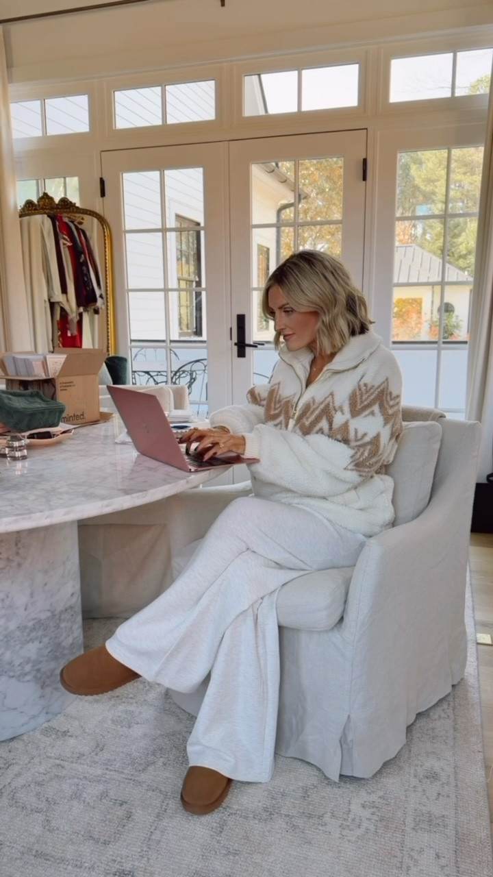 This Sherpa fleece pullover is perfect for these colder months! Varley has the best loungewear! Wearing S in the pullover & M in the pants. 

Loverly Grey, Varley, loungewear, travel outfit ideas, winter fashion, winter outfit ideas, winter outfit inspo 

#LTKTravel #LTKootd #LTKSeasonal