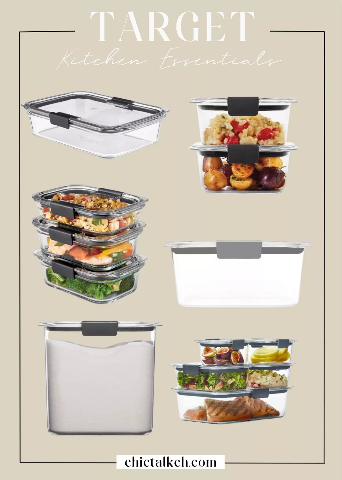 Rubbermaid Brilliance Leak-Proof Food Storage Containers with