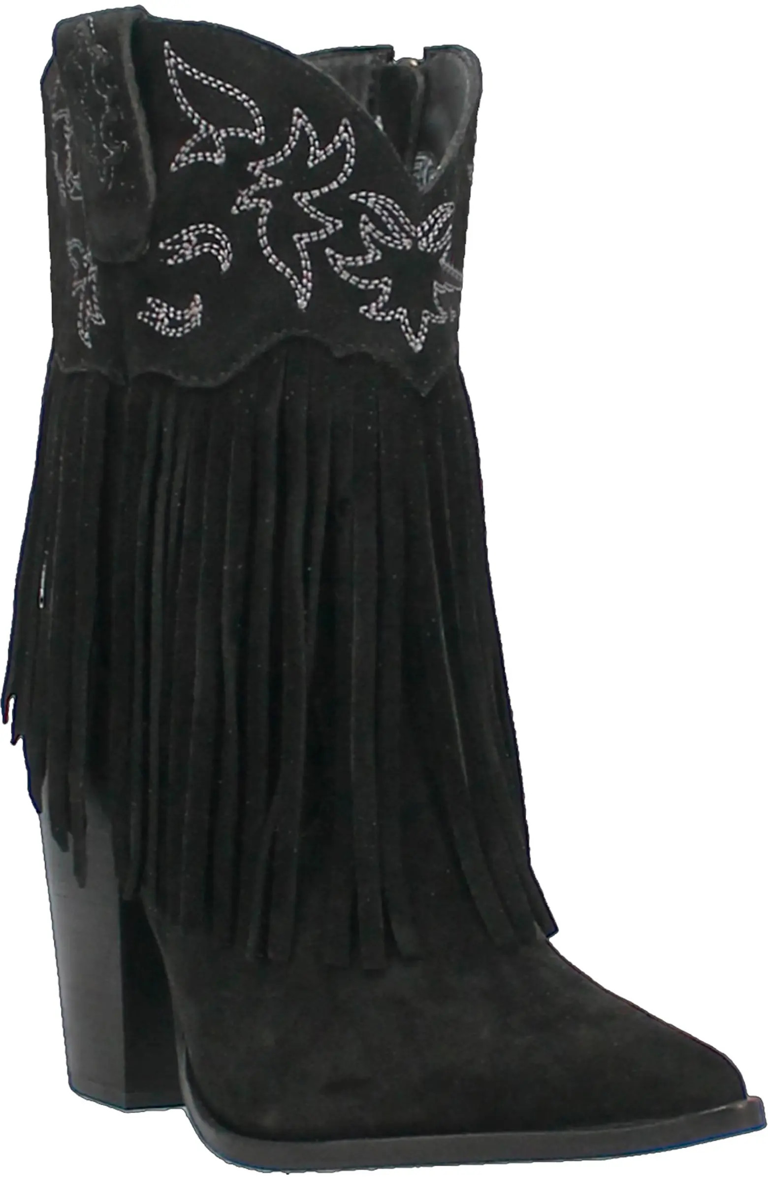 Fringe Zip-Up Western Boot (Women) | Nordstrom