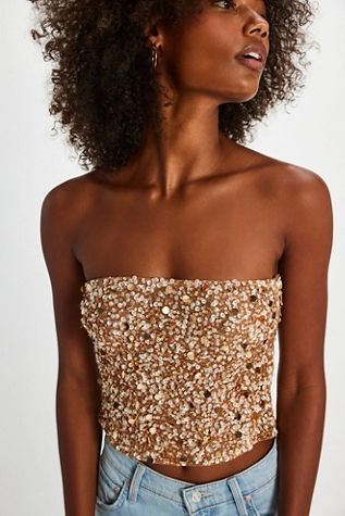 Retrofete Marlie Sequin Top | Free People (Global - UK&FR Excluded)