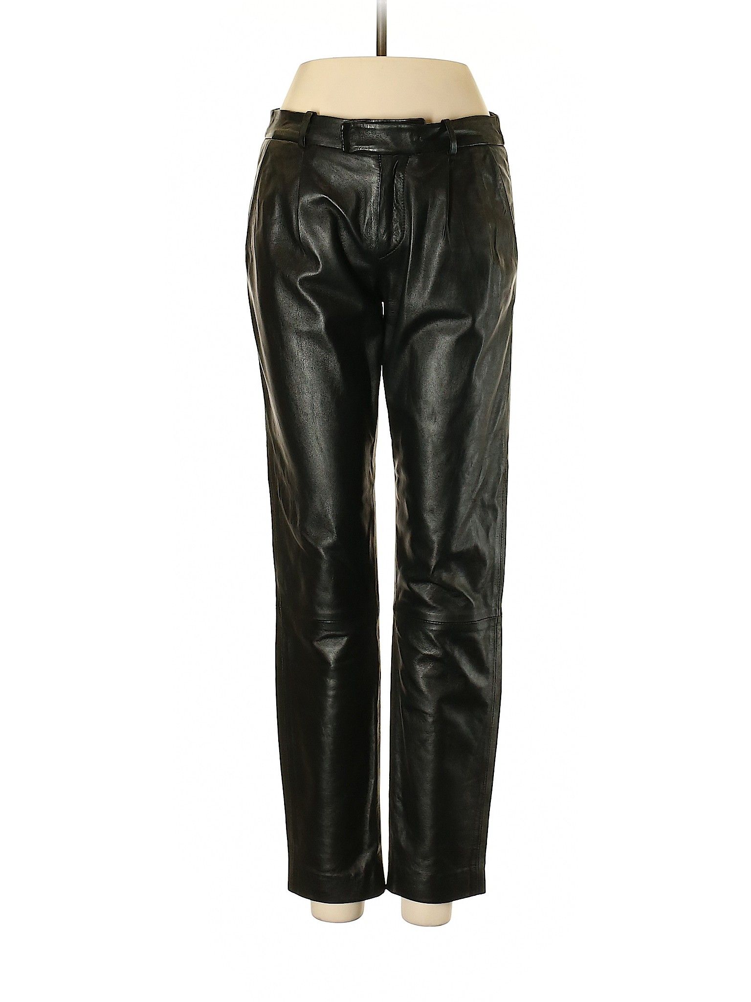 RED Valentino Leather Pants Size 2: Black Women's Bottoms - 43602232 | thredUP