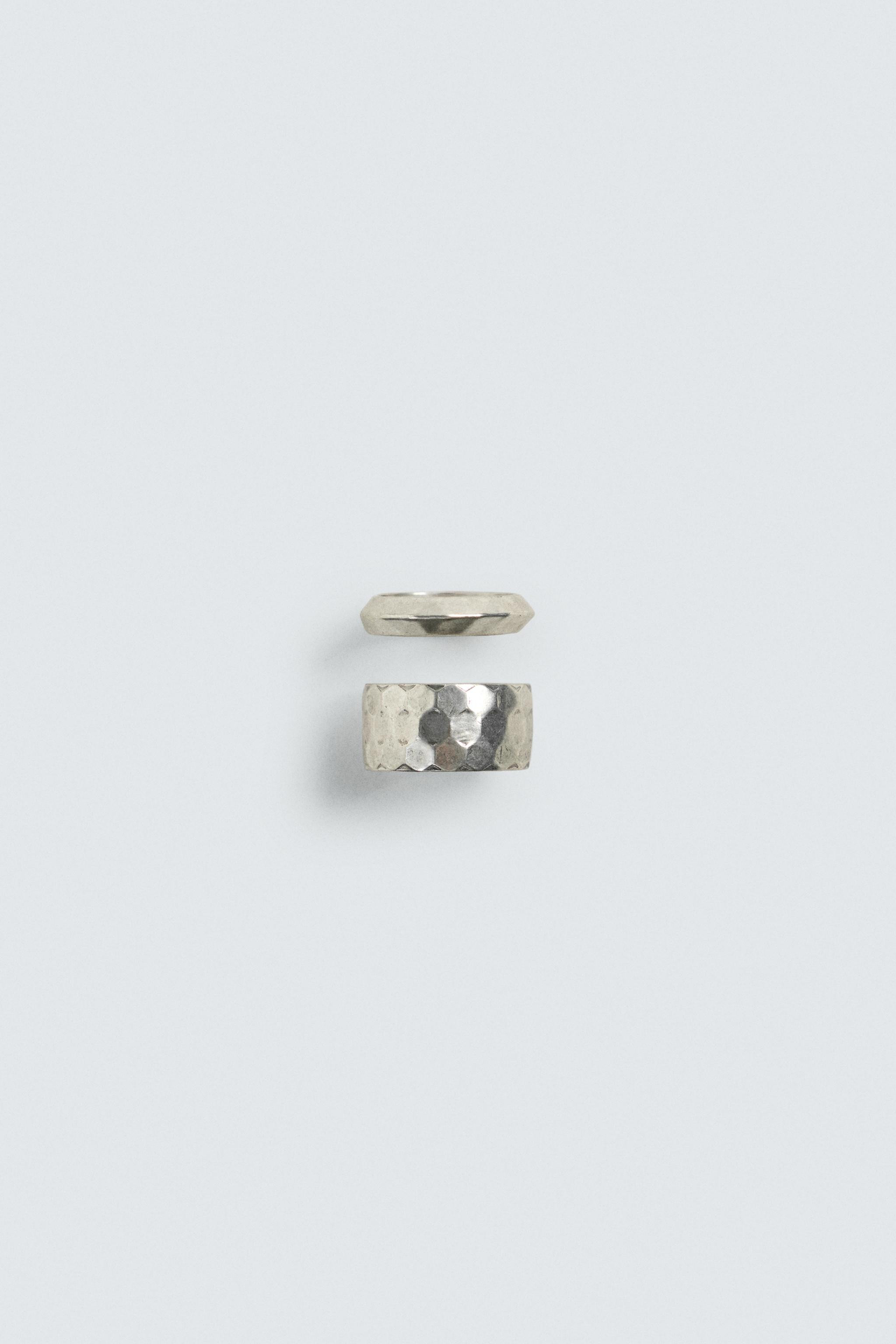 PACK OF 2 COMBINED METAL RINGS | Zara US
