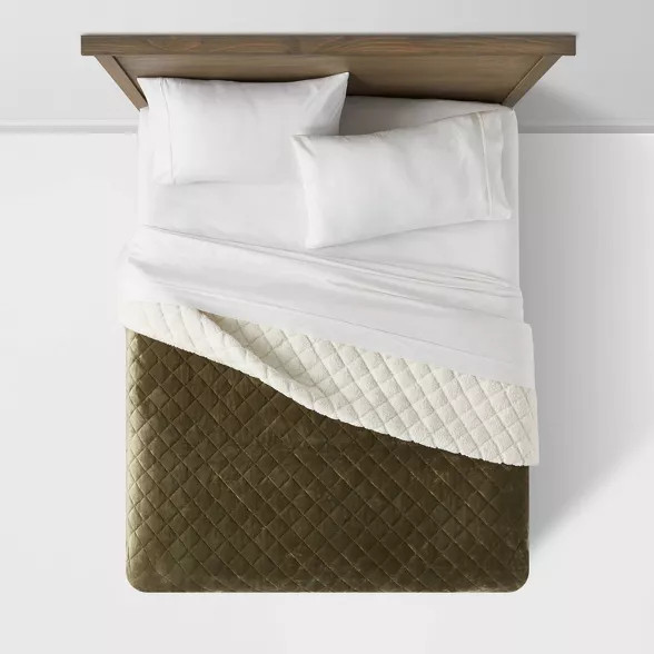 Sherpa & Plush Reversible Quilt - Threshold™ | Target