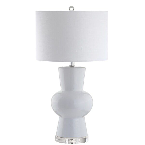 Julia 28.5" Ceramic LED Table Lamp, White by JONATHAN Y | Bed Bath & Beyond