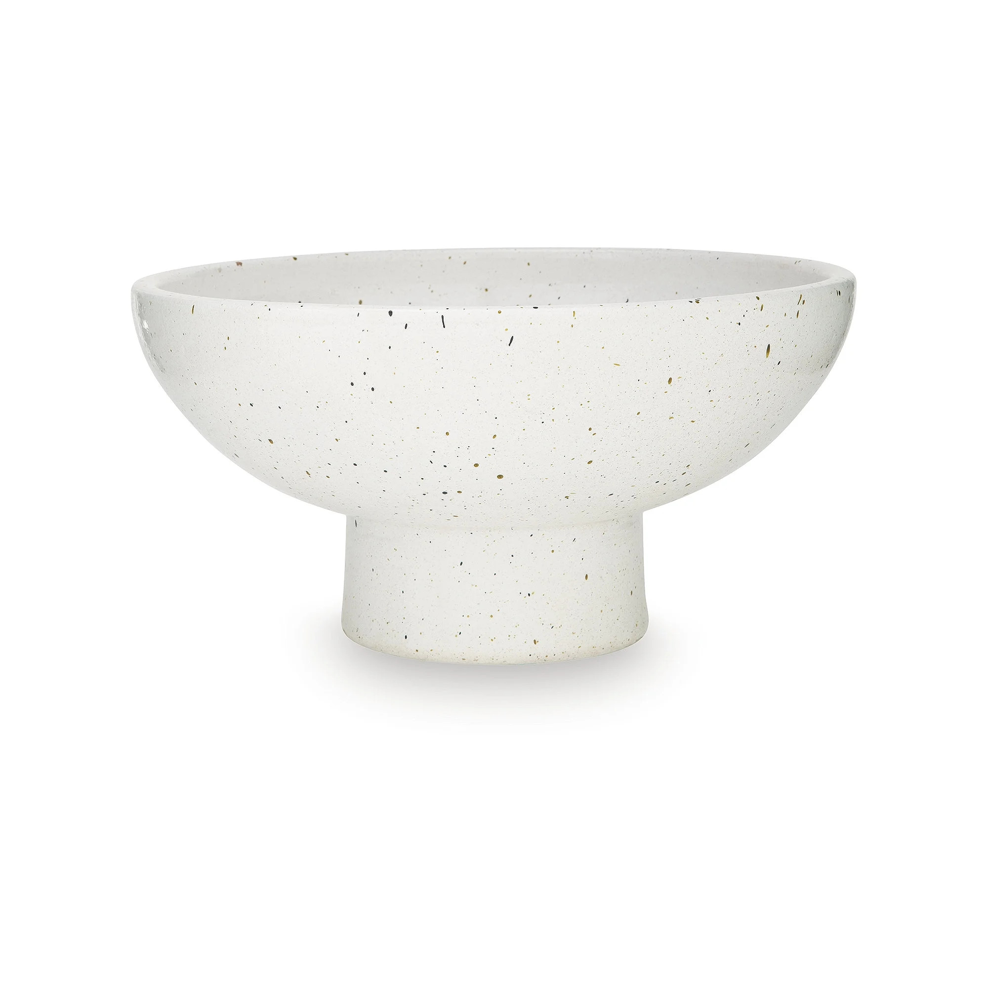 Signature Design by Ashley Dallinworth Terracotta Bowl in White with Black Speckles | Walmart (US)