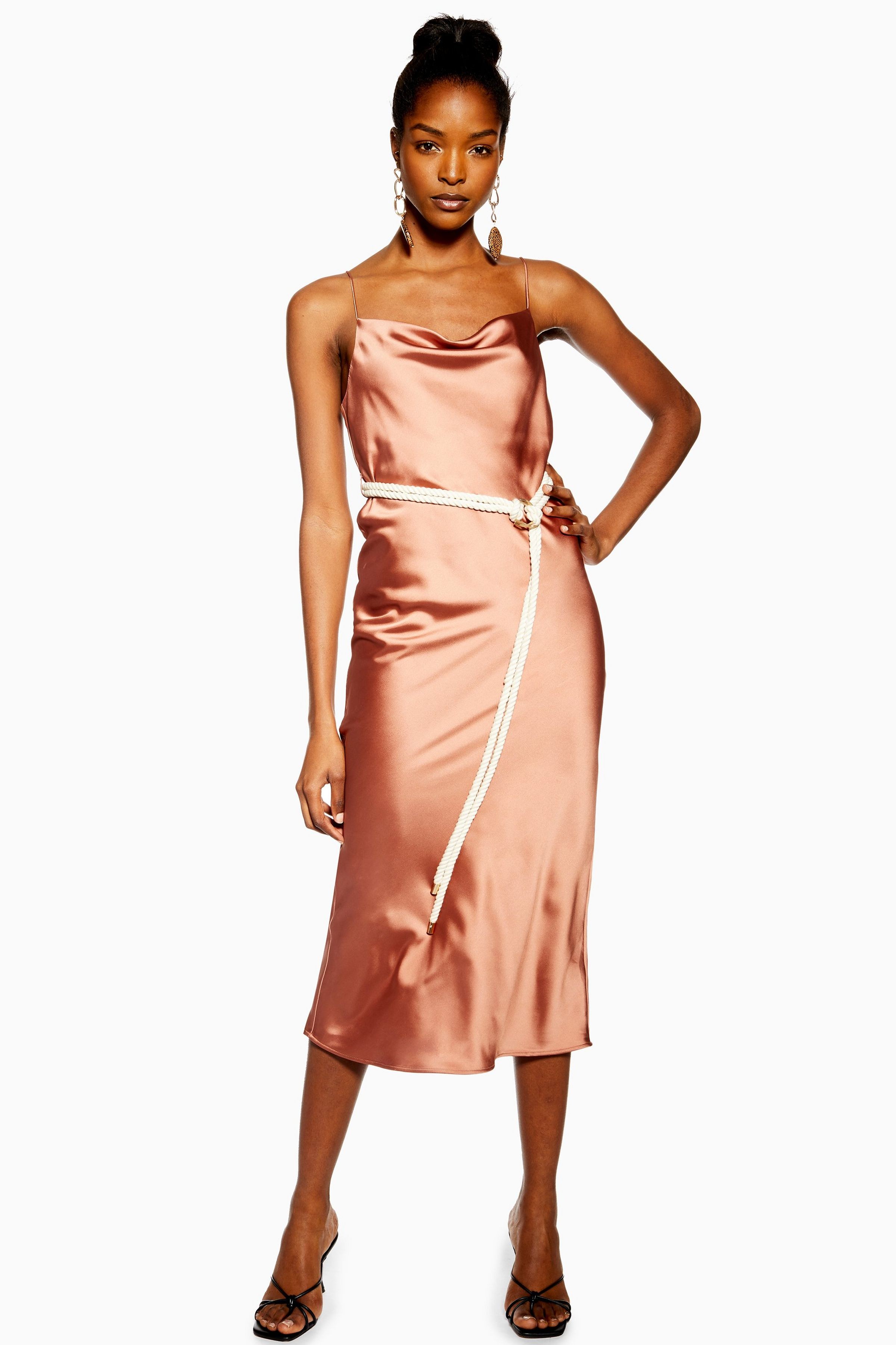 Rope Belt Midi Slip Dress | Topshop UK