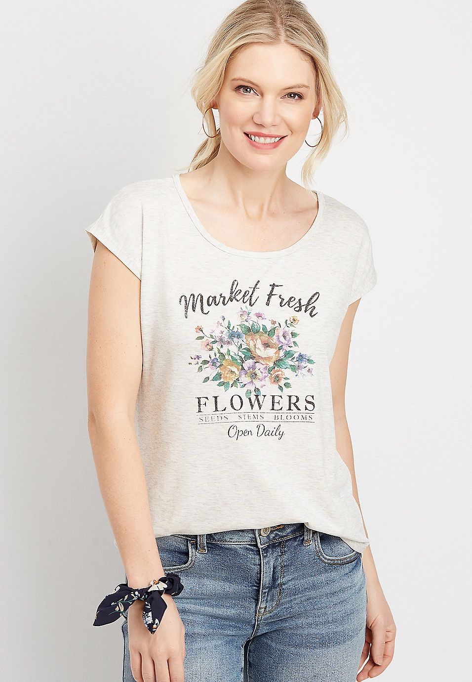 Flower Graphic Tee | Maurices
