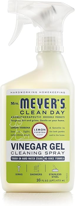 MRS. MEYER'S CLEAN DAY Vinegar Gel Cleaning Spray, Bathroom Use, No-Rinse Formula, Lemon Verbena,... | Amazon (US)