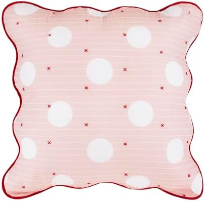 Kate Spade New York Stripe Dot Euro Sham, 26" x 26" Decorative Pillow Cover, Single 100% Cotton C... | Amazon (US)