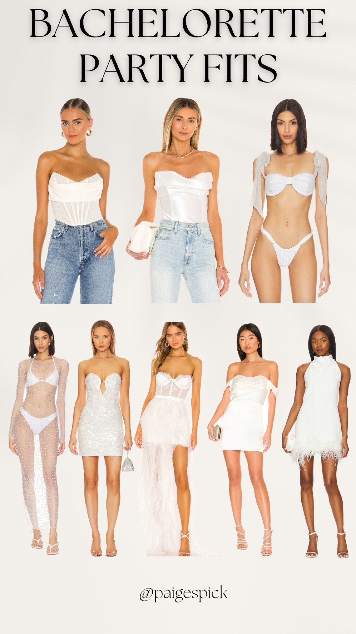 Easy and chic bachelorette party bridal looks! Great for destination bachelorette parties or destination weddings.

#LTKwedding #LTKstyletip