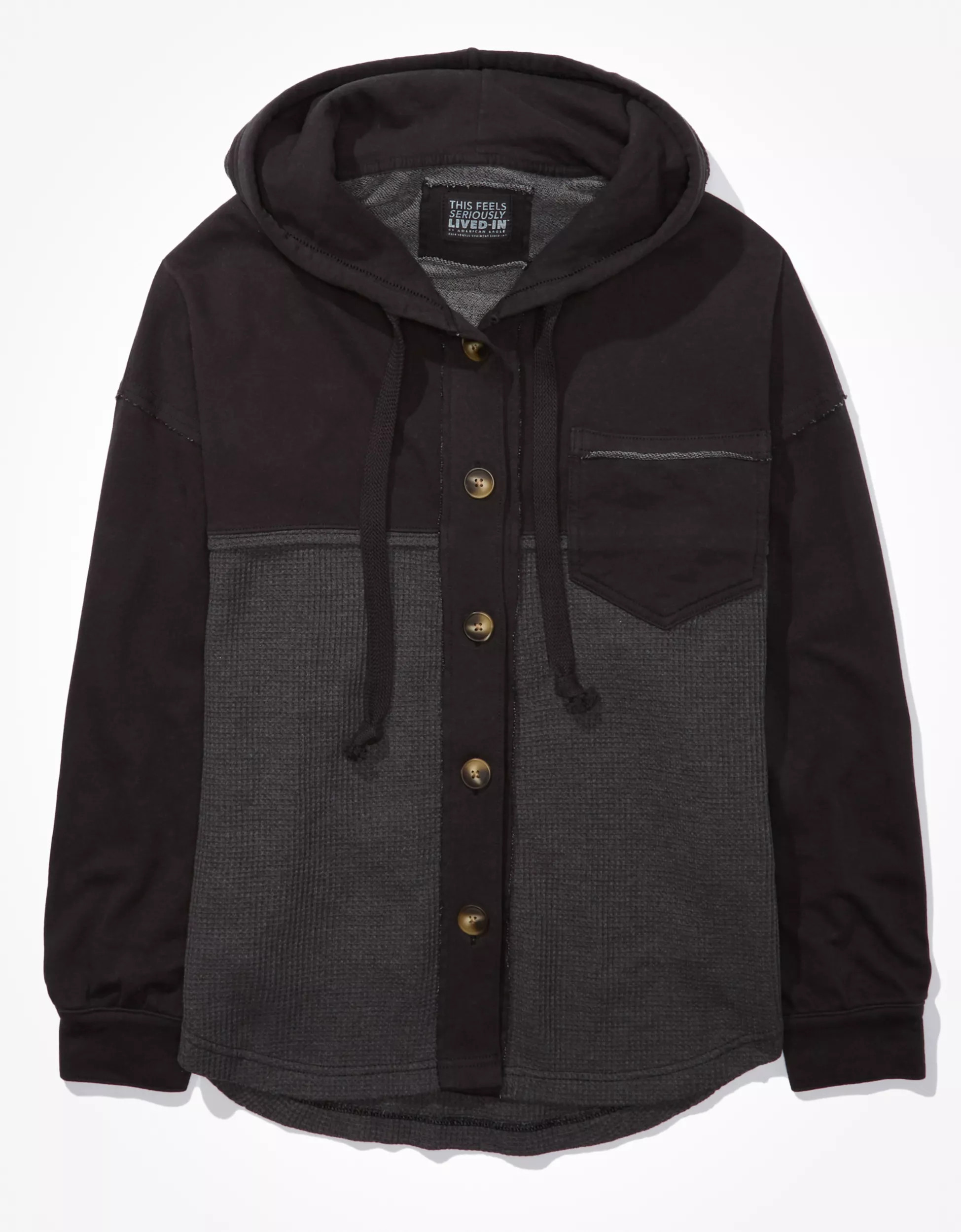 AE Big Hug Hooded Shacket | American Eagle Outfitters (US & CA)