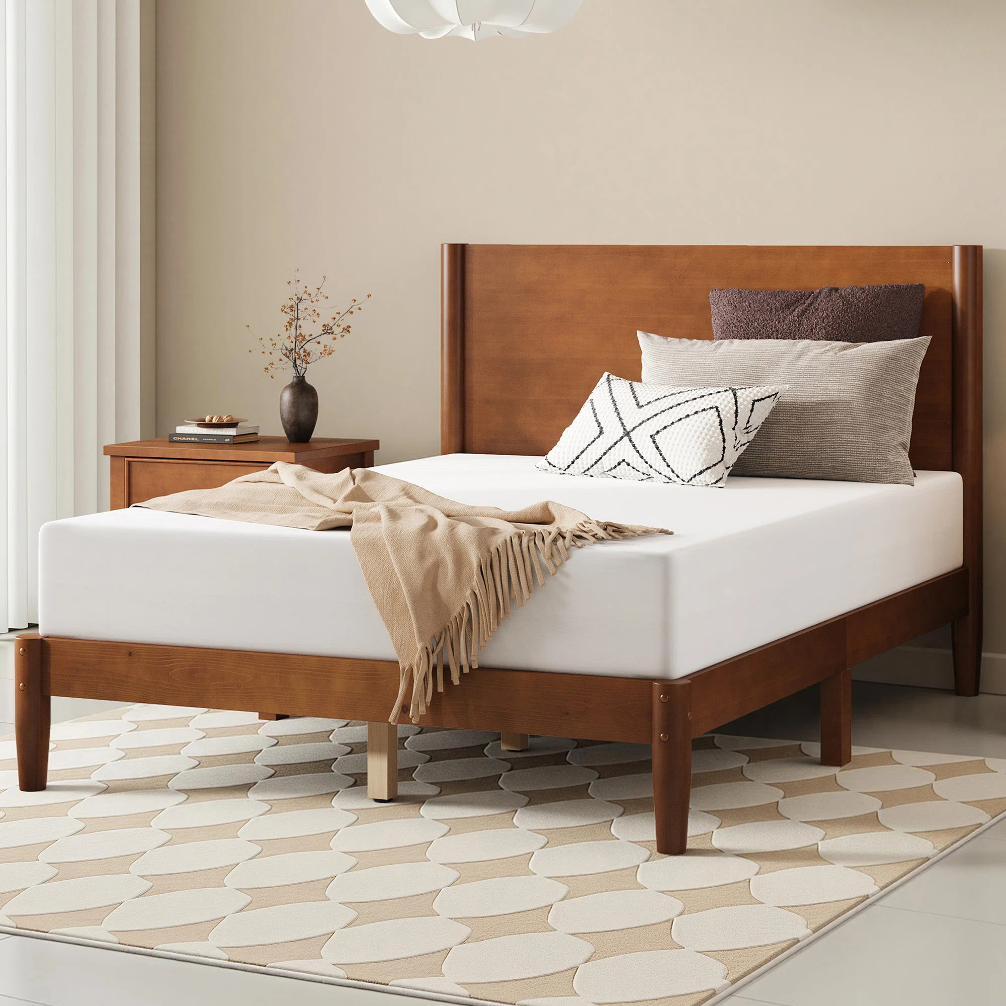 Lark Manor™ Mid Century Solid Wood Platform Bed Frame With Wood Slat Support & Reviews | Wayfai... | Wayfair North America