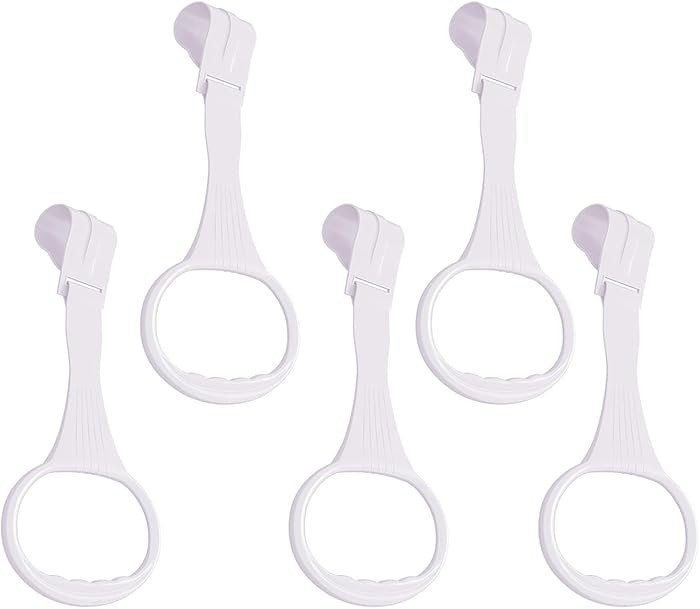 5pcs WalkAssistant Crib Pull Rings for Infant Toddlers Practice Tool (White) | Amazon (US)