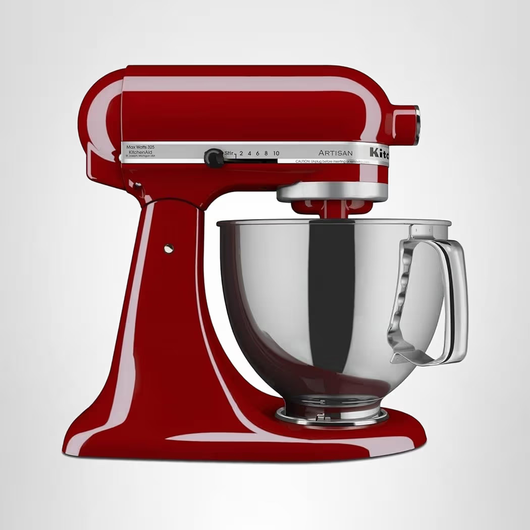 KitchenAid KSM150PSER Artisan Tilt-Head Stand Mixer with Pouring Shield, 5-Quart, Empire Red | Amazon (US)