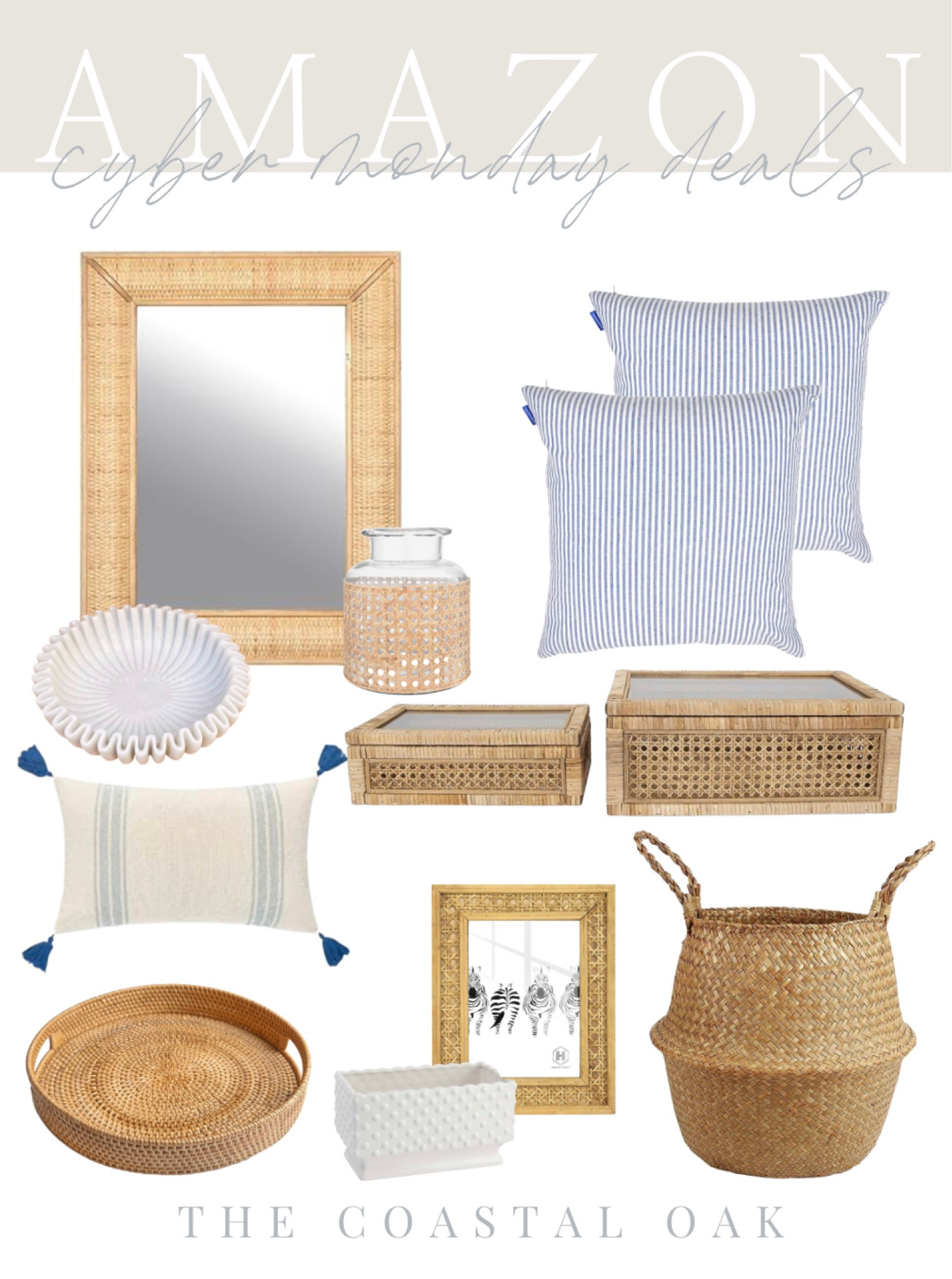 Amazon Cyber Monday deals! 

Coastal home blue rattan woven marble glass

#LTKCyberWeek #LTKsalealert #LTKhome