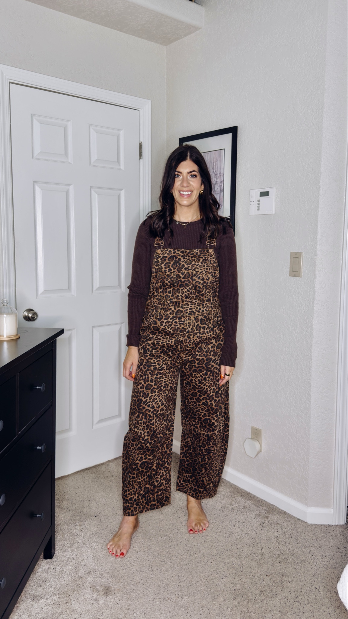 Gap sale try on
In a medium regular leopard barrel overalls
Medium tall in ribbed top


#LTKMidsize #LTKSaleAlert #LTKTall