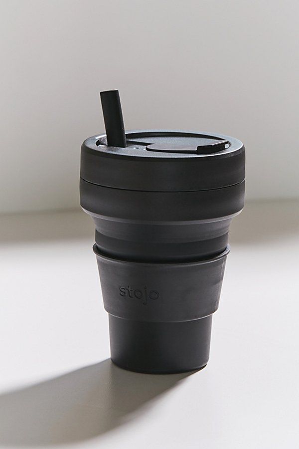 Stojo Collapsible Coffee Cup - Black at Urban Outfitters | Urban Outfitters (US and RoW)