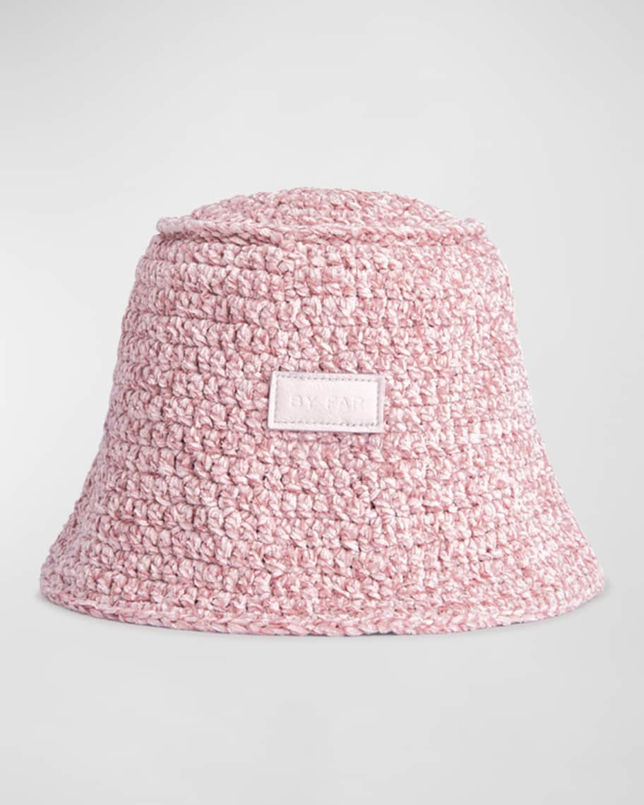 BY FAR Robbie Chenille Bucket Hat | Neiman Marcus