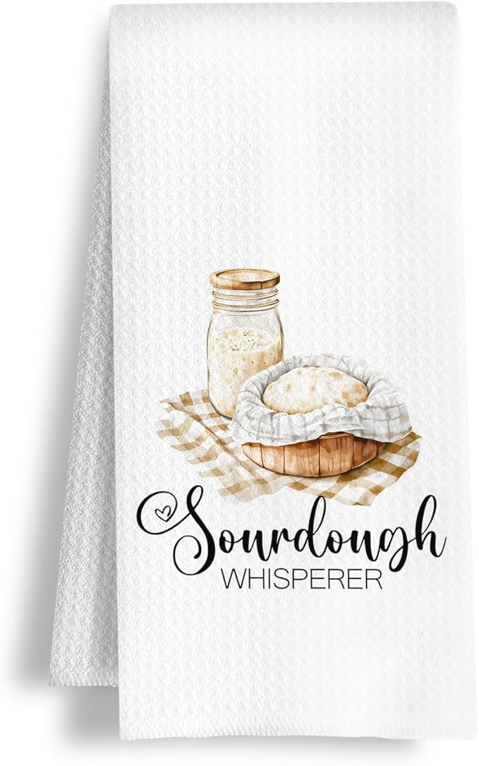 Sourdough Baker Gifts Kitchen Towels, Funny Bread Baking Dish Towels, Gifts for Sourdough Bakers ... | Amazon (US)