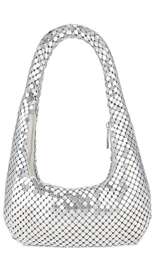 Sequined Shoulder Bag in Silver | Revolve Clothing (Global)