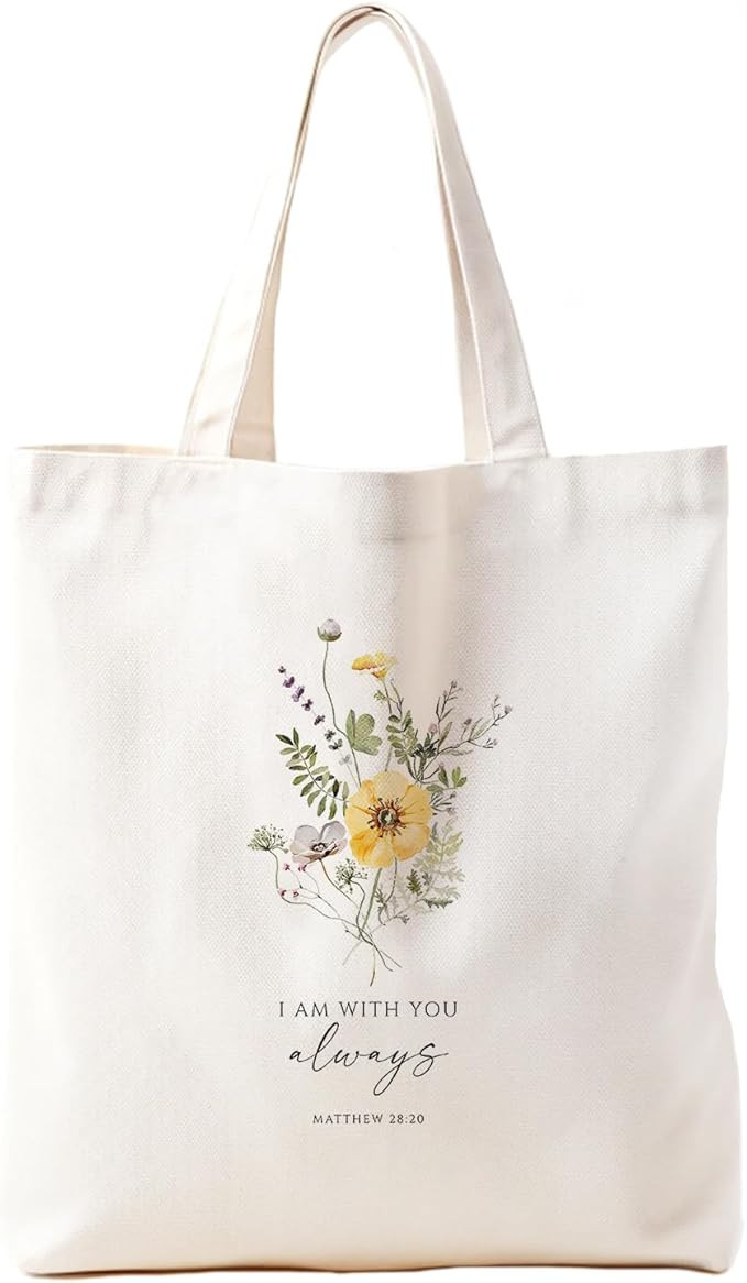 Christian Tote Bag, Christian tote Bag for Women, Bible tote bag, Bible Tote Bags for Women, Fora... | Amazon (US)