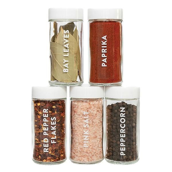 Savvy & Sorted Vertical Spice Labels Pkg/168 | The Container Store