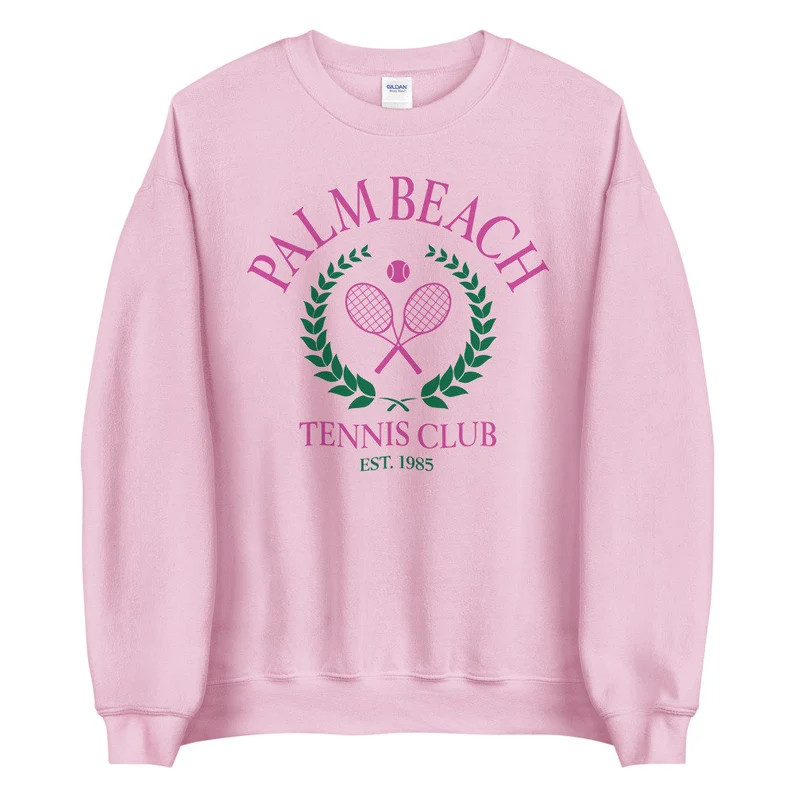 Palm Beach Tennis Club Sweatshirt Palm Beach Sweater Palm | Etsy Canada | Etsy (CAD)
